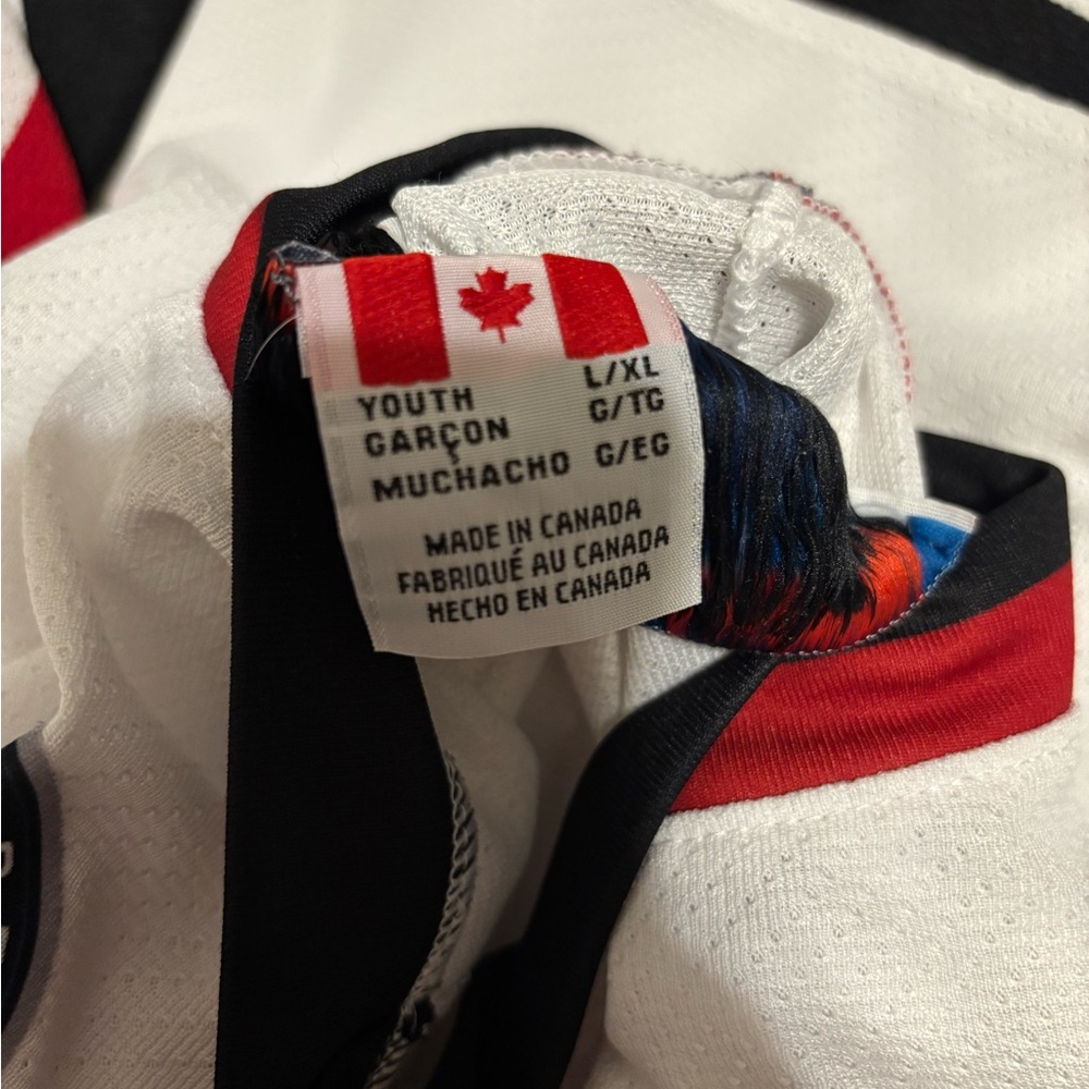 CCM Indy Fuel White Jersey with Red and Black Accents - Picture 6 of 6